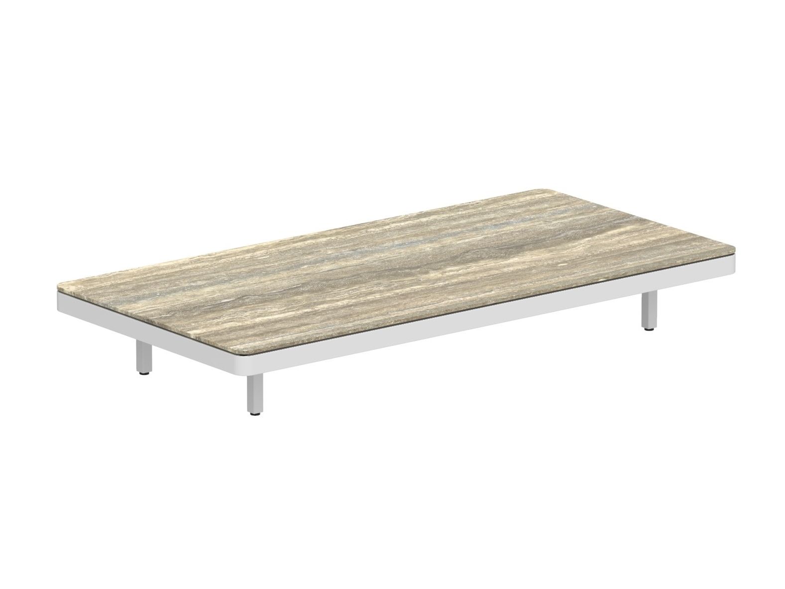 Алюминиевый прямоугольный низкий садовый столик с порошковым покрытием Royal Botania Alura Lounge ARCH-00037854 - Вид №8