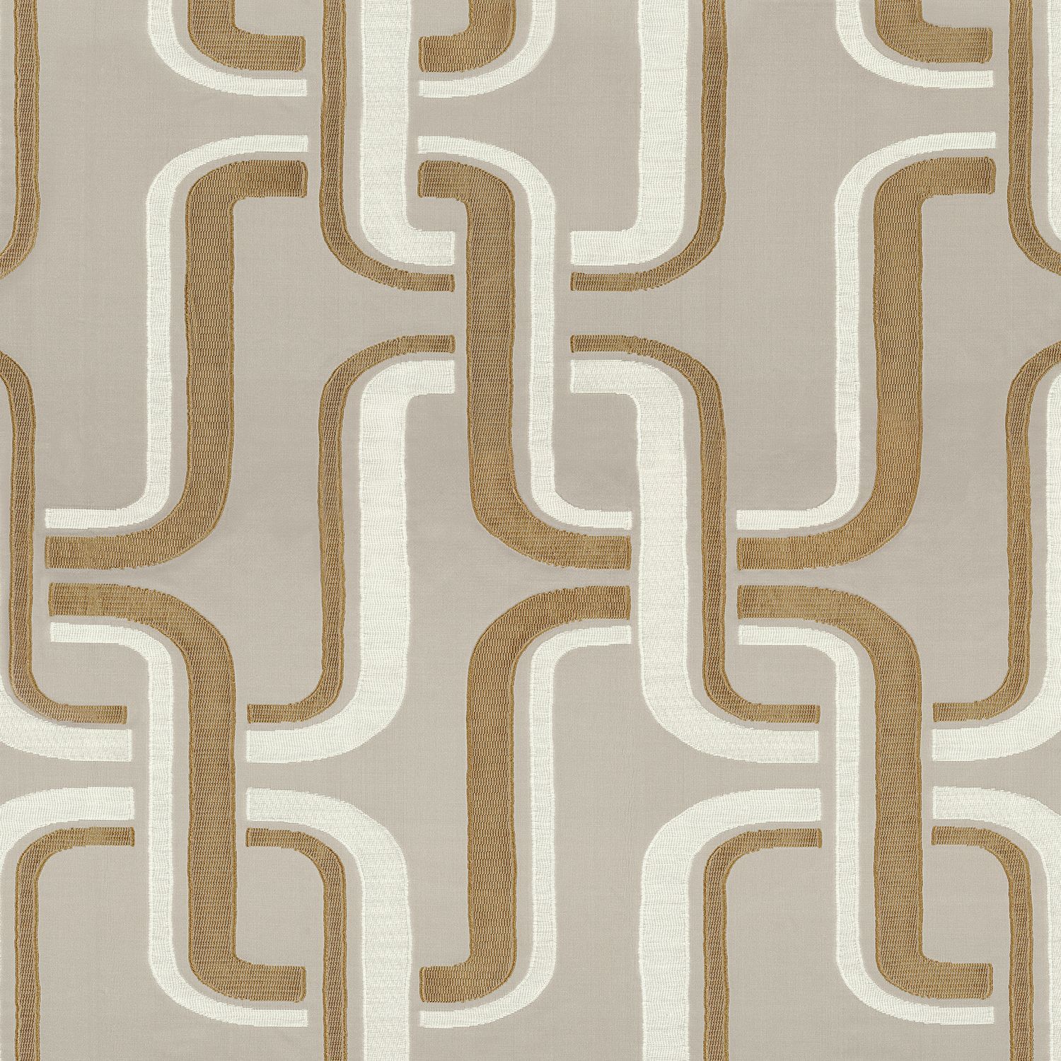 Жаккардовая ткань с графическим рисунком Casamance Luminescence ARCH-00117096 - Вид №5