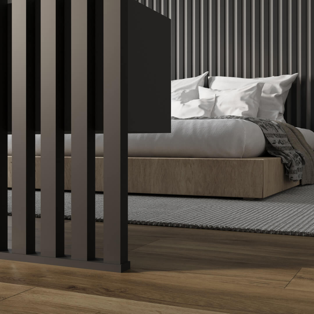 Интерьерная рейка МДФ Stella Бриона Light Black Edition 16*40*900 (уп.8шт.) STSR-788 - Вид №7