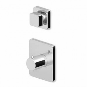 ZP7646 - R97810 - R97815 Встроенный термостатический смеситель для душа 1/2 "и переключатель на 2/3 с отверстием для закрытия воды. Zucchetti Soft
