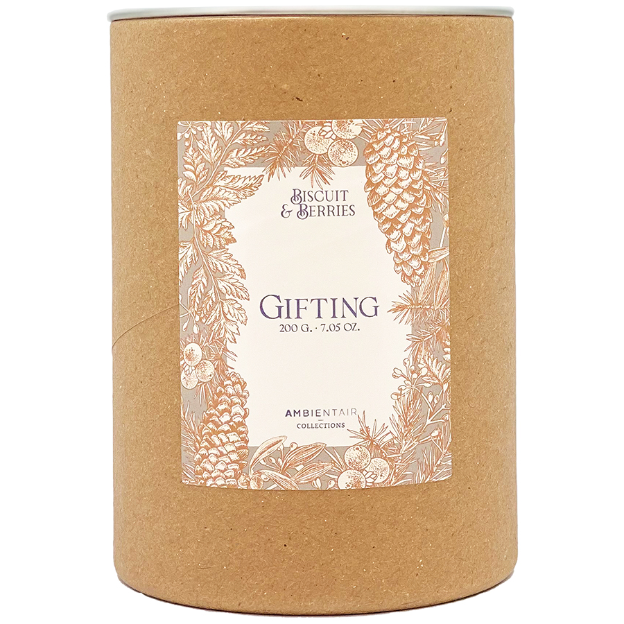 VV401GTTO Свеча ароматическая gifting, Печенье и ягоды, 40 ч Ambientair  - Вид №4