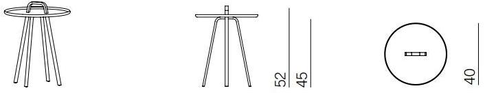 Montis Низкий круглый металлический журнальный столик Tor sun-id-1425184 - Вид №5