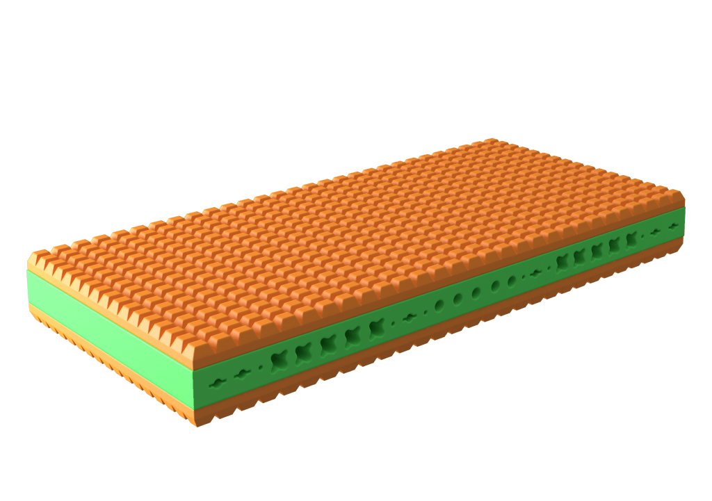 Матрас беспружинный 80x190 "Зале 2" BELABEDDING  129421 Белый  - Вид №1