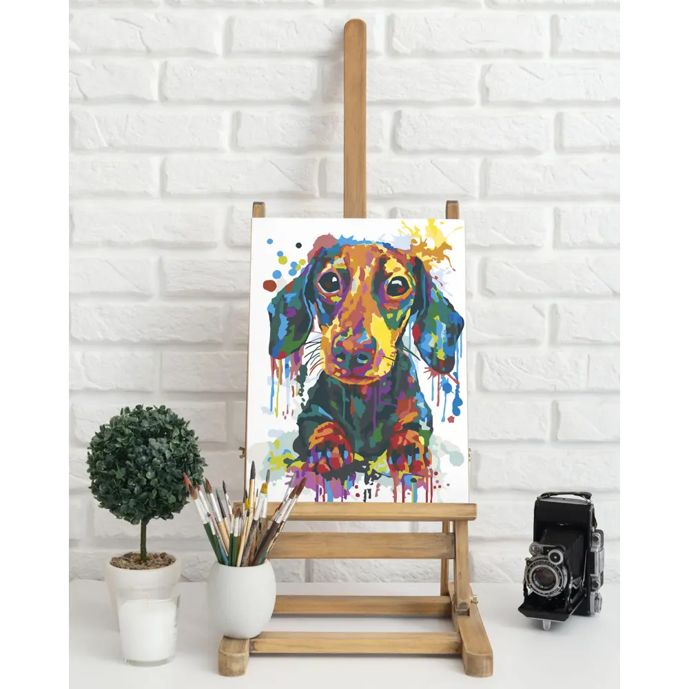 Картина по номерам Такса 40х50 см FBRUSH STLM-2094845 - Вид №2