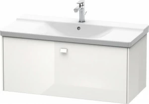 BR402202222 Тумбочка подвесная Brioso #BR4022 1020 x 479 мм Белый глянцевый декор