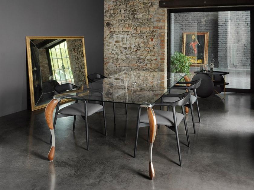 Casamania & Horm Стул ясеневый, обитый кожей или тканью, с подлокотниками sun-id-1379082 - Вид №2