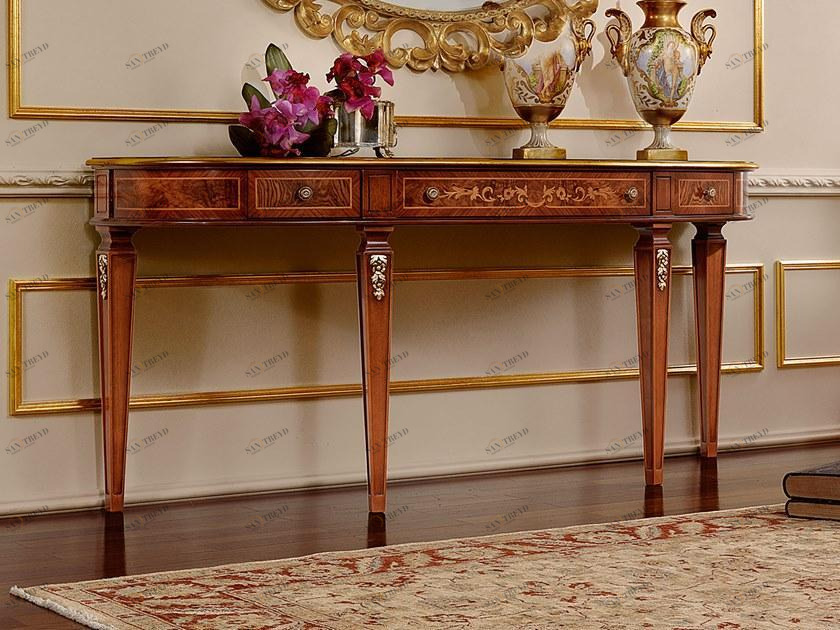 Barnini Oseo Консоль-полумесяц с ящиками Reggenza luxury X056