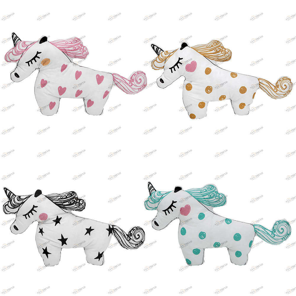 Игрушка-подушка Unicorn 45 х 25 см бирюзовая VAMVIGVAM  281516 Бежевый;голубой;розовый;серый Santreyd 