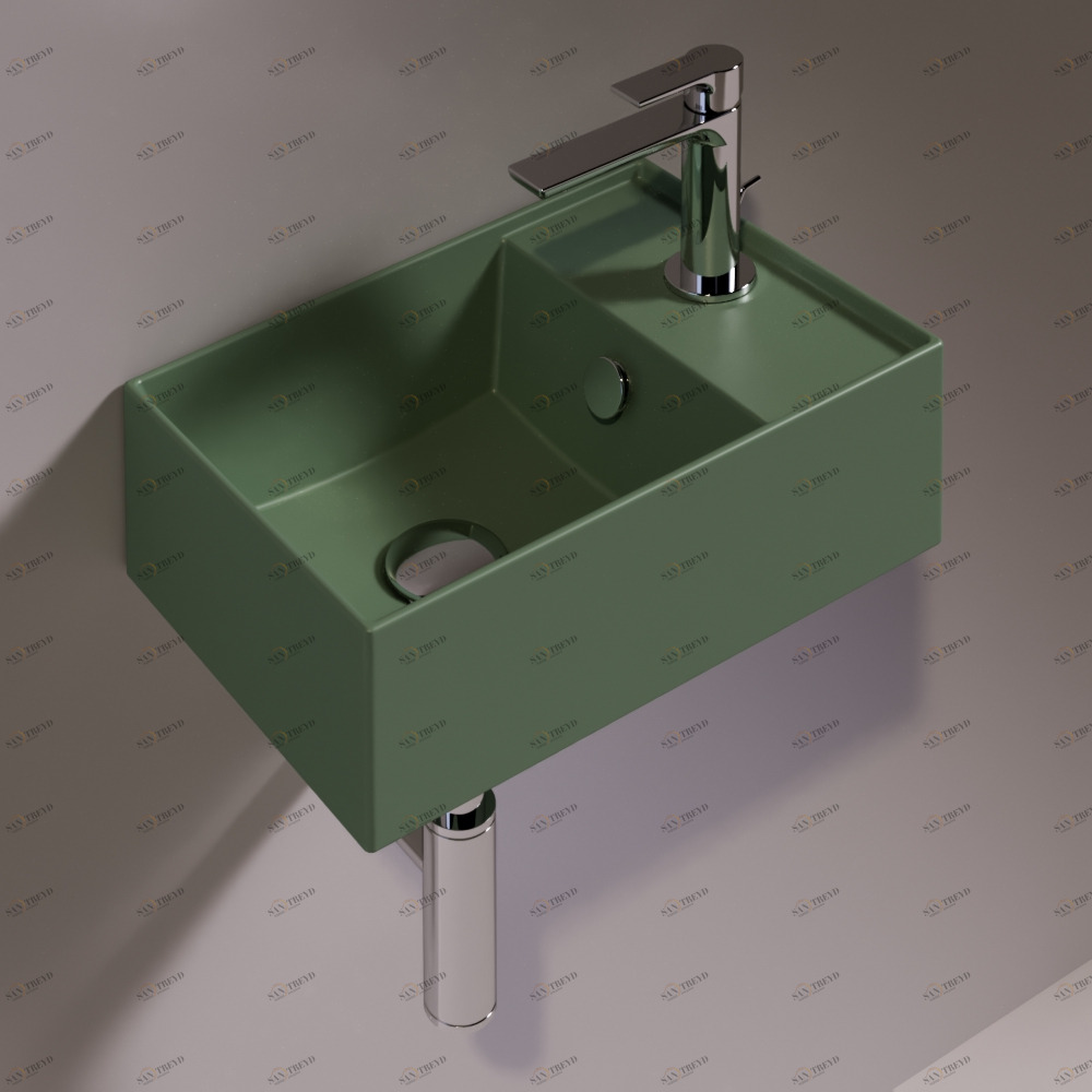 AG40MIRTOMATT Подвесная раковина настенная прямоугольная Simas Agile