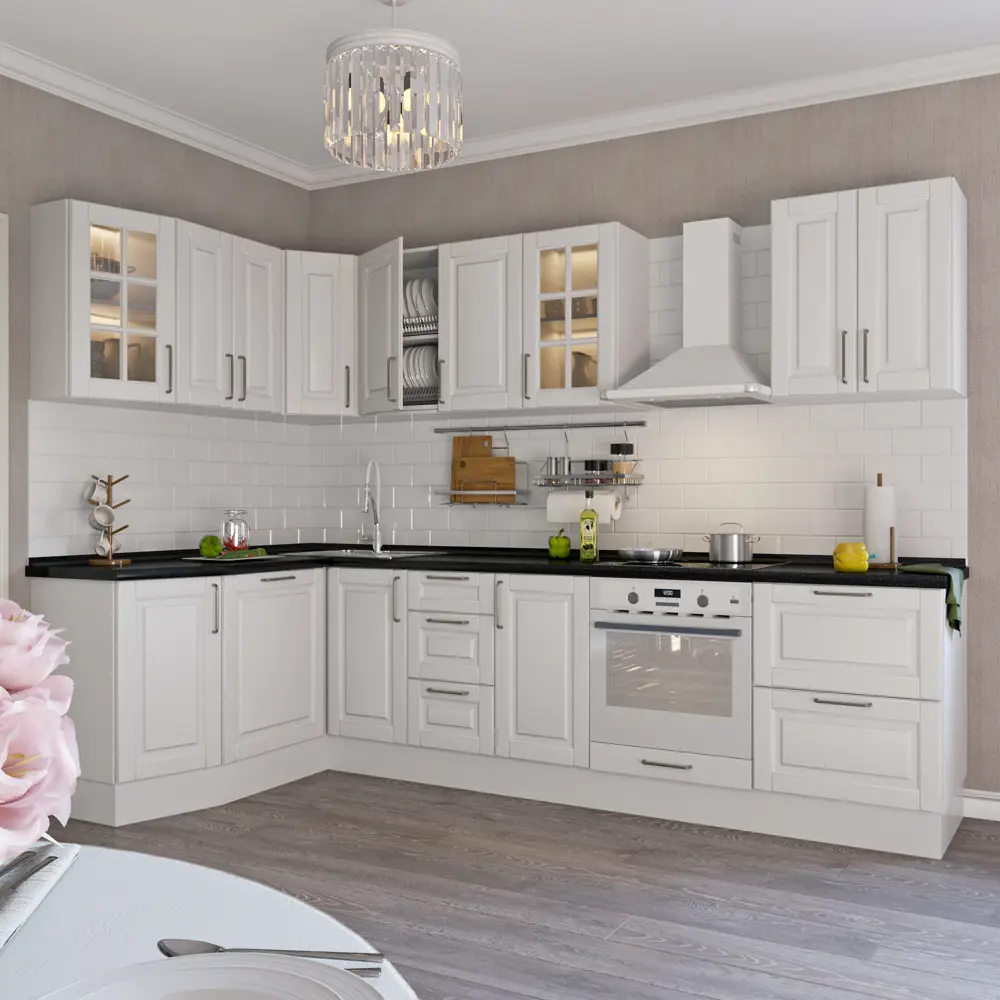 Дверь для шкафа Delinia «Леда белая» 80x35 см, МДФ, цвет белый STLM-2187080 - Вид №3