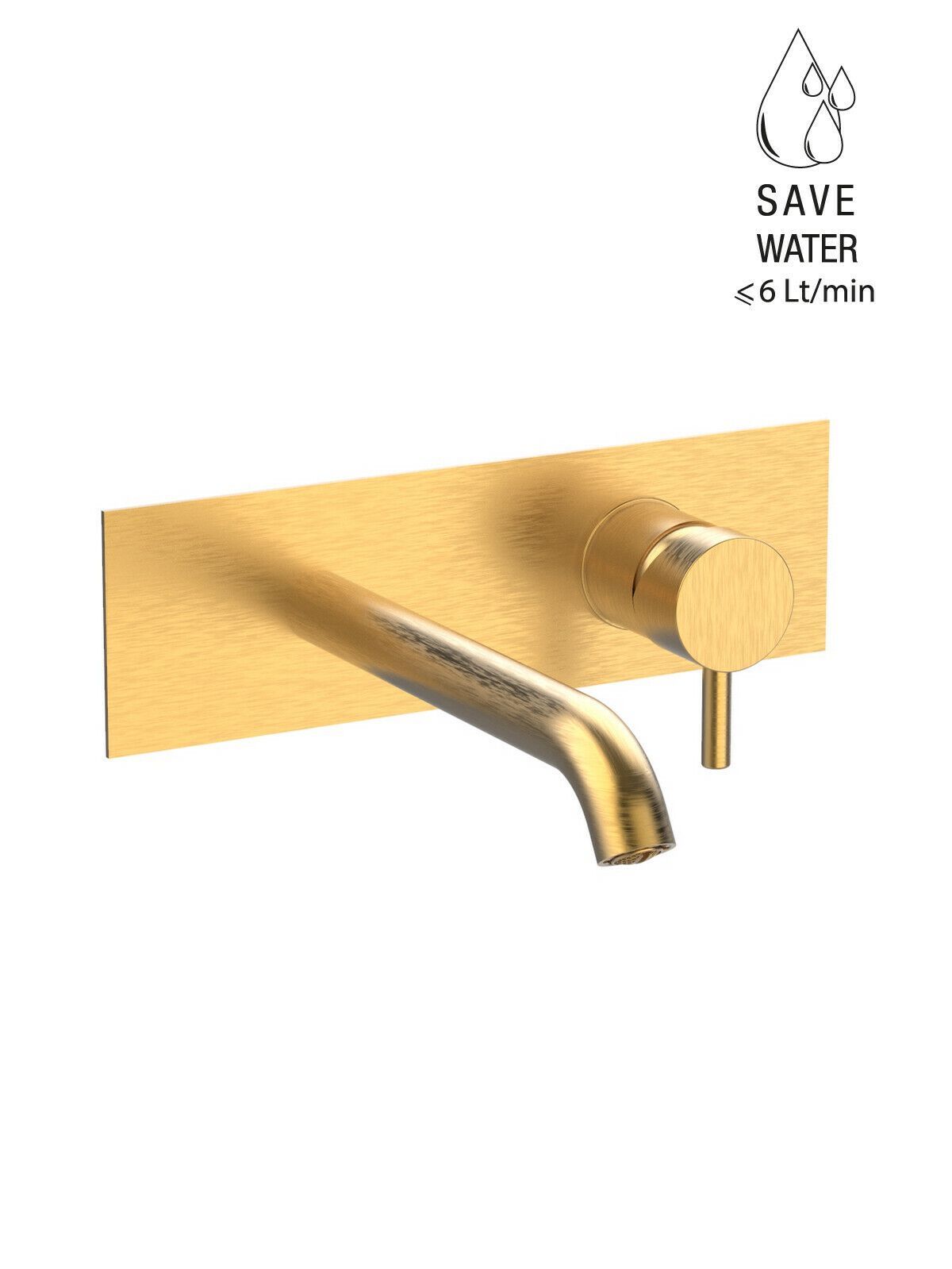 Настенный однорычажный смеситель для раковины с ограничителем расхода Rubinetterie Frattini Pepe XL ARCH-00076573 - Вид №59