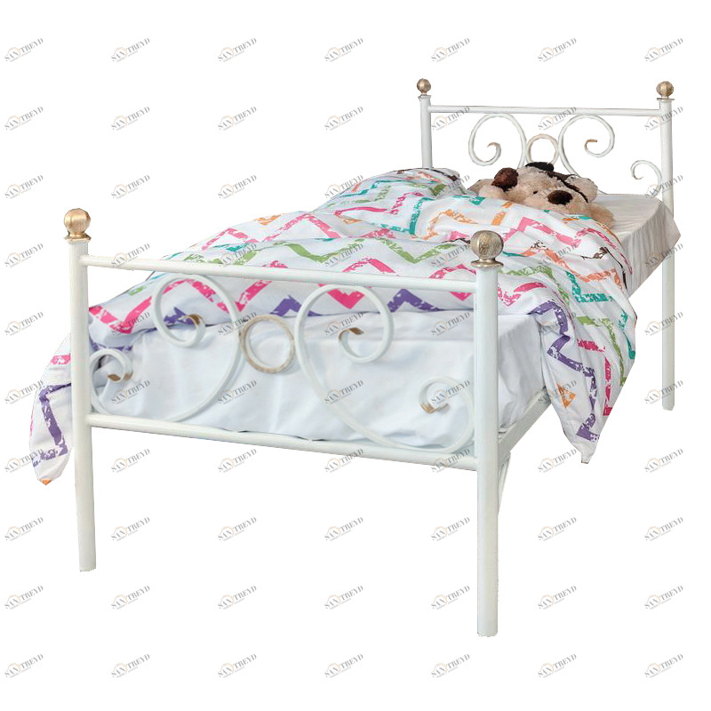 Кованая кровать детская 70х160 белая "Кэтти" FRANCESCO ROSSI КЭТТИ 134695 Белый 