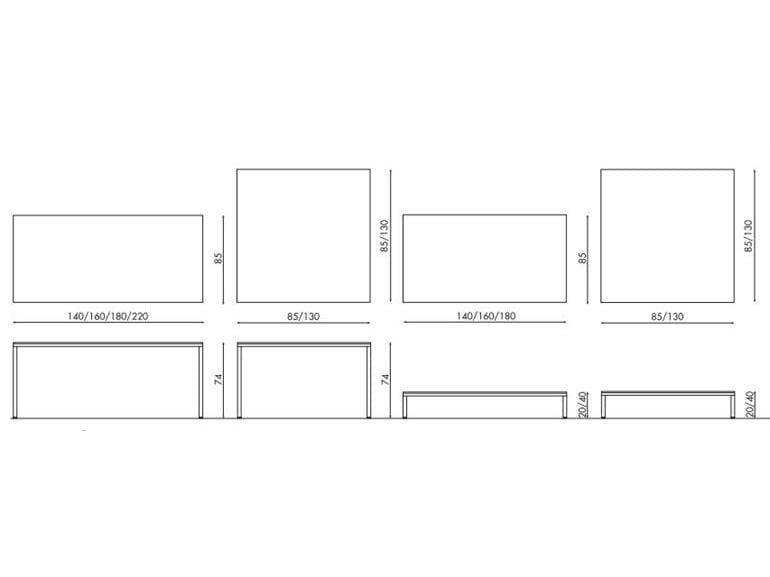 Изготовленный на заказ металлический стол YDF Эрнесто ARCH-00014447
