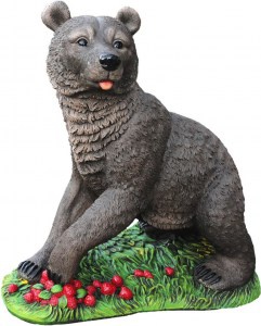 11239 МИШКА с малиной, скульптура из бетона LAB.Space  - Вид №1