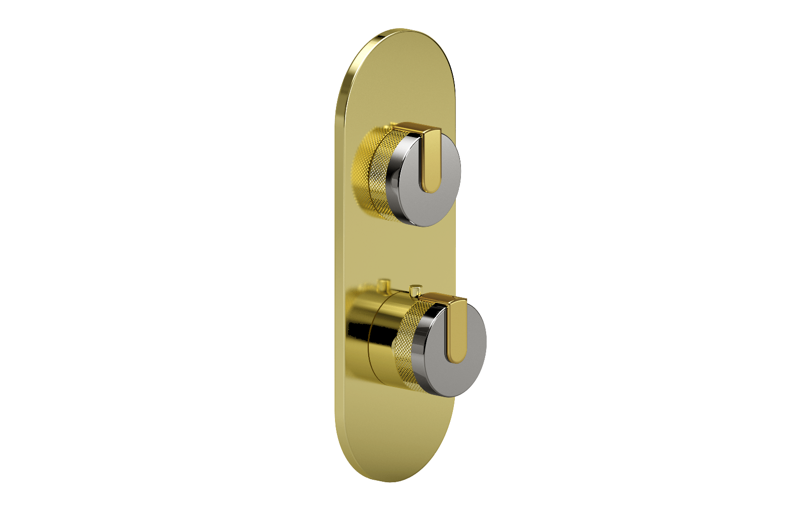 E-8026-R1PCE0-L1AU-PB-T Планка M-Series с 2 ручками - Внешняя часть GRAFF MOD+