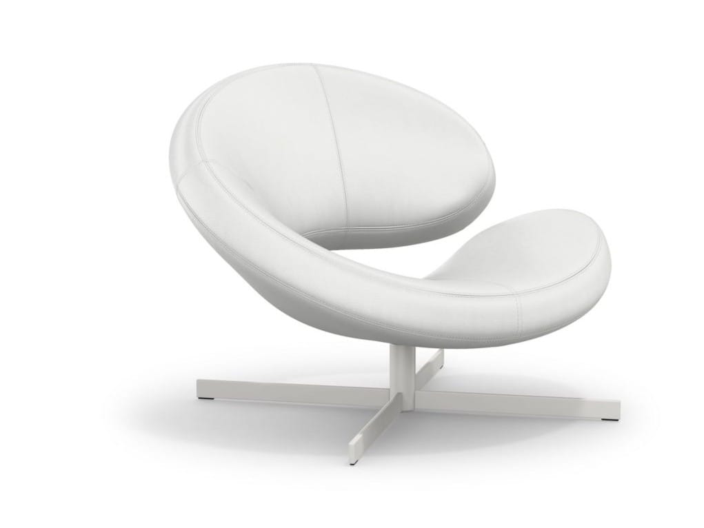 Кожаный спиц поворотный стул ROCHE BOBOIS NUAGE 2 ARCH-00007261 - Вид №2