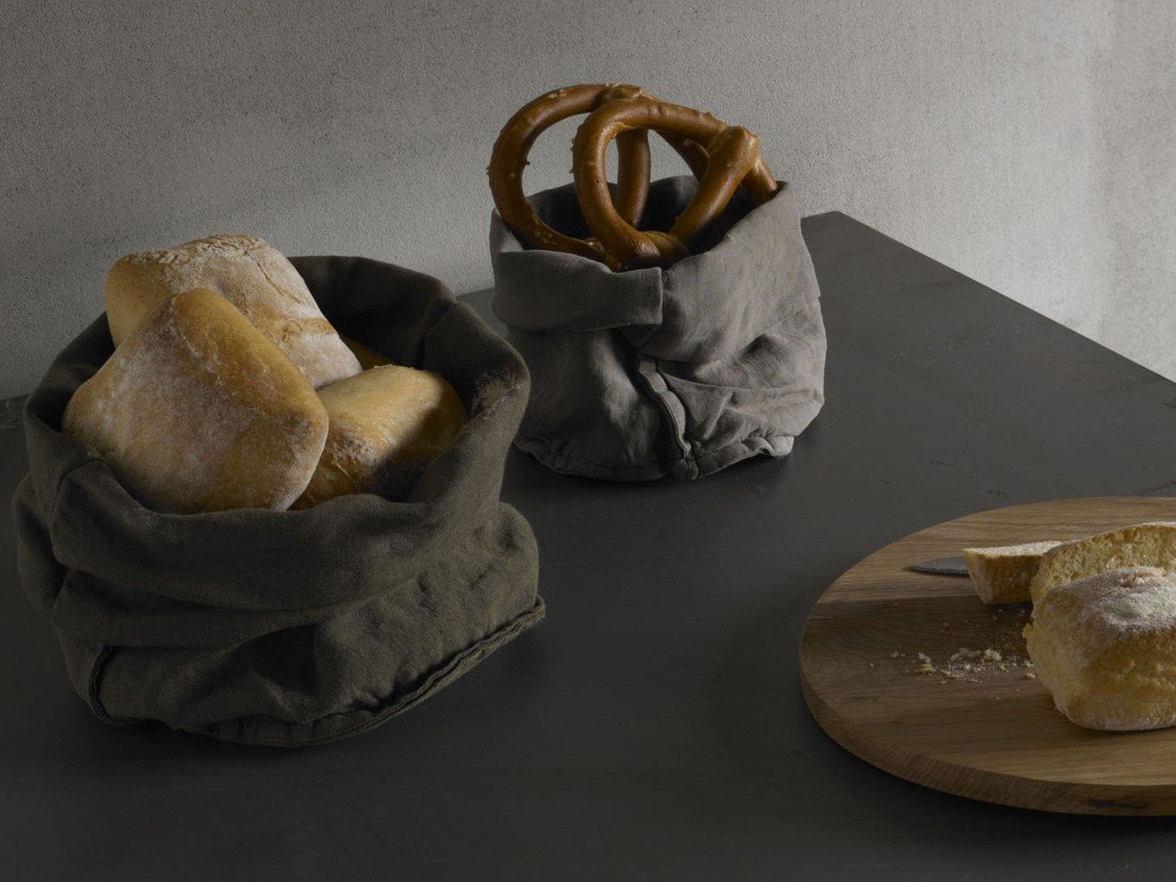 Круглый держатель для хлеба из легкого льна Society Limonta TAB ARCH-00012837 - Вид №16