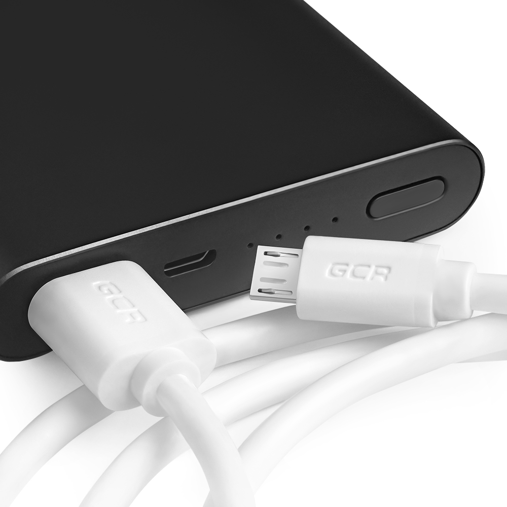 GCR-UA9MCB3-BC2S-1.5m кабель 2a 1.5m usb 2.0, am/microb 5pin, белый, 28/26 awg, поддержка функции быстрой зарядки, экран, армированный, морозостойкий Greenconnect Santreyd  - Вид №3