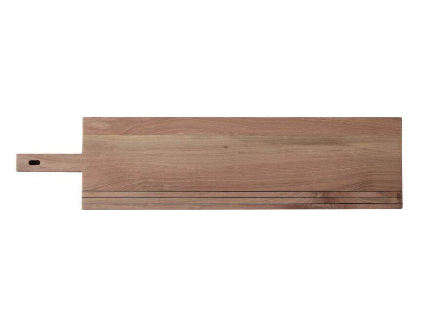 Прямоугольная сервировочная доска из грецкого ореха с ручкой Deodara Linear ARCH-00073836
