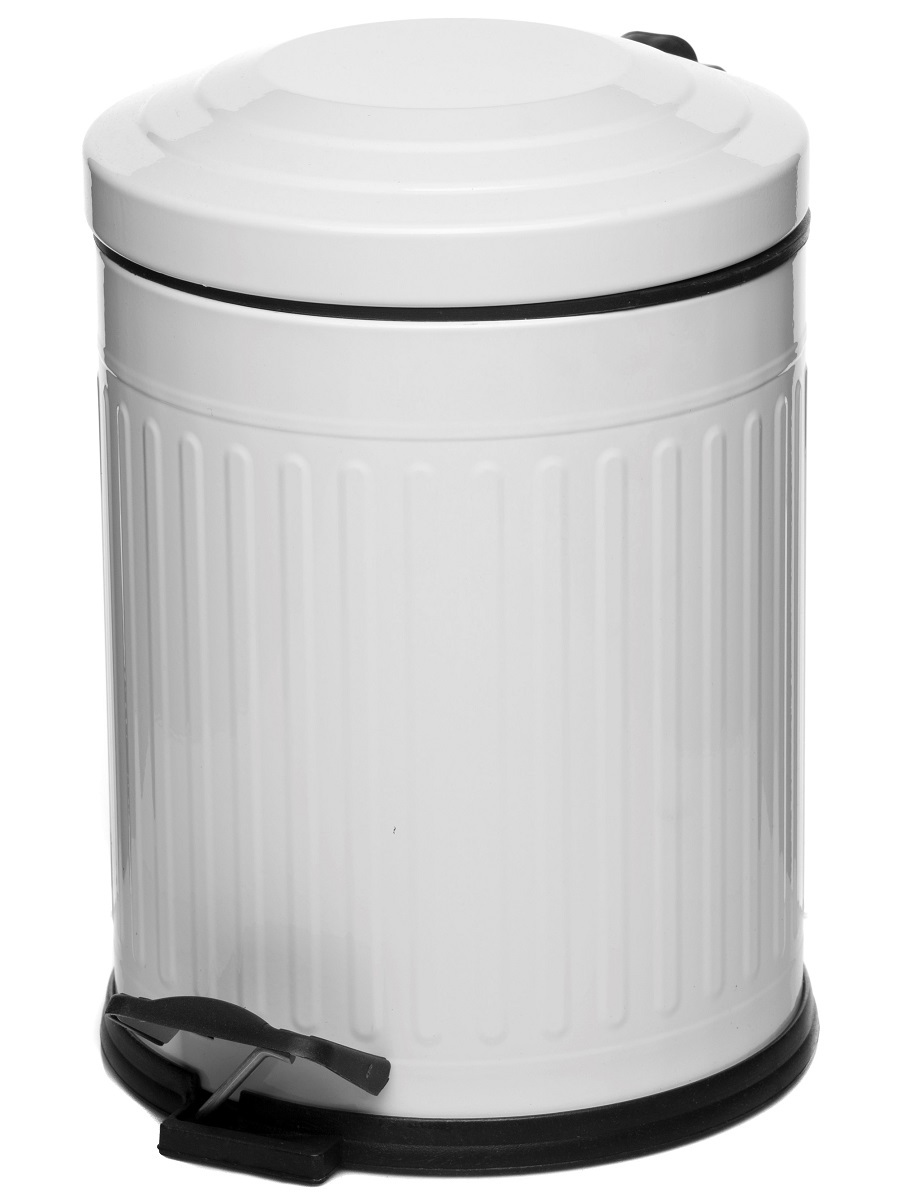 Вёдра с педалью и крышкой Apus 5L White NAVAKO 11011