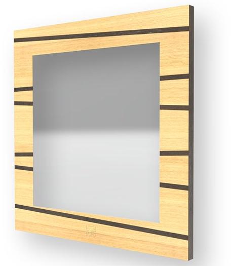 LIGNIS® Квадратное настенное зеркало в раме Dolcevita lines 12.029 - Вид №1