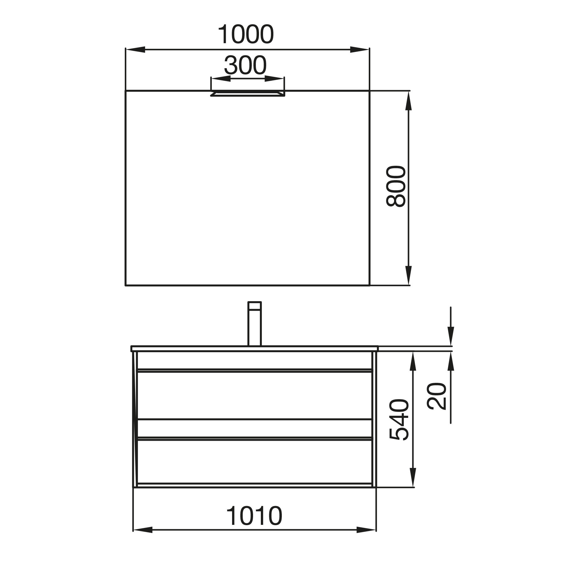 84952 SALGAR Комплект мебели для ванной ATTILA 1000 ETERNITY OAK + Раковина + Зеркало + Свет Робл Вечность - Вид №3