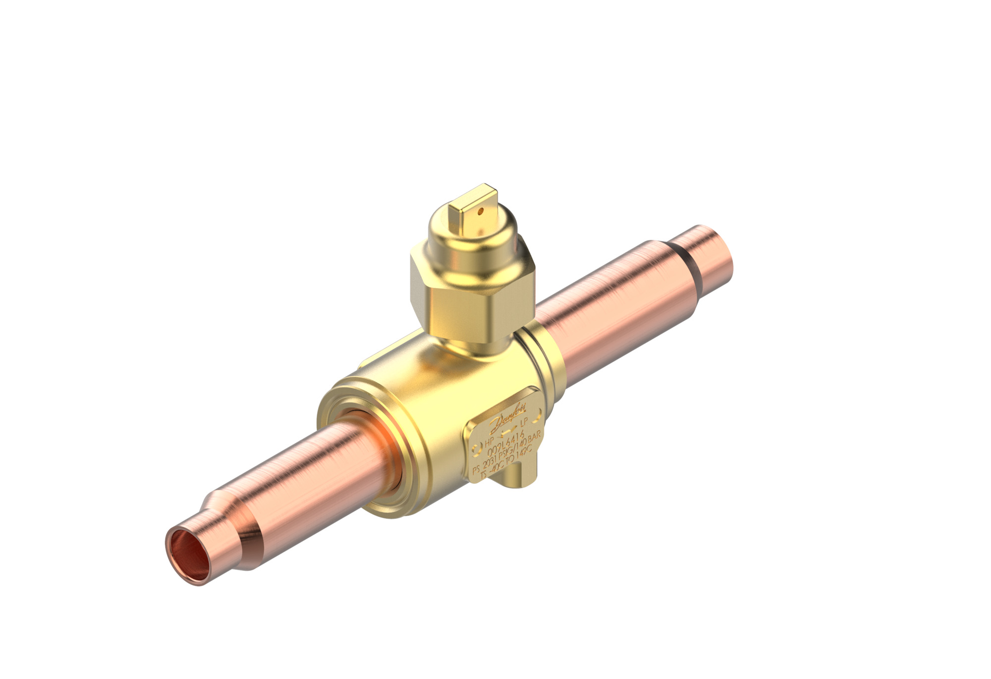 Danfoss GBCT — Запорные шаровые краны для CO2 140 бар GBCT 18s Кран шаровый 009L6419  - Вид №5