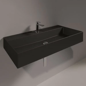 AG91NEROMATT Подвесная раковина настенная прямоугольная Simas Agile черная