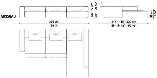 Диван-кресло из ткани Andy '13 Santreyd sun-id-1480652 - Вид №6
