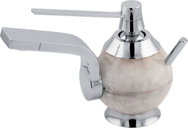 7251-200 Mariner Perle, однорычажный смеситель для раковины с донным клапаном, цвет белый жемчуг