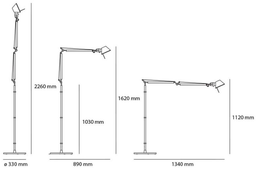 Artemide Торшер из алюминия Tolomeo sun-id-1349389 - Вид №5