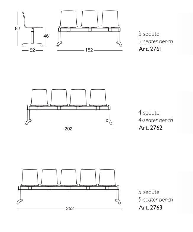 Сиденье на стержне из инженерного пластика S-CAB Алиса ARCH-00054790 - Вид №2