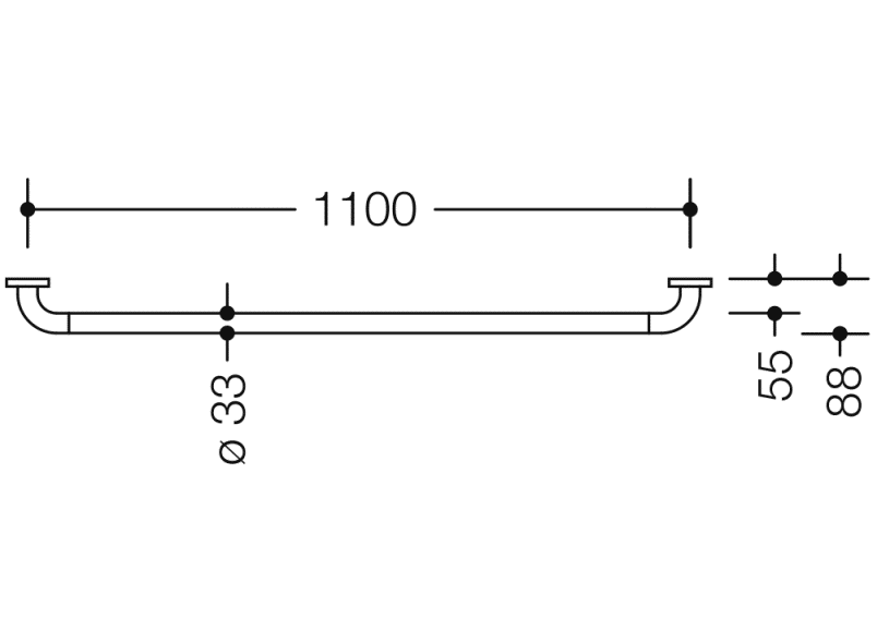 801.36D150 ручка для захвата HEWI HEWI active+  - Вид №1