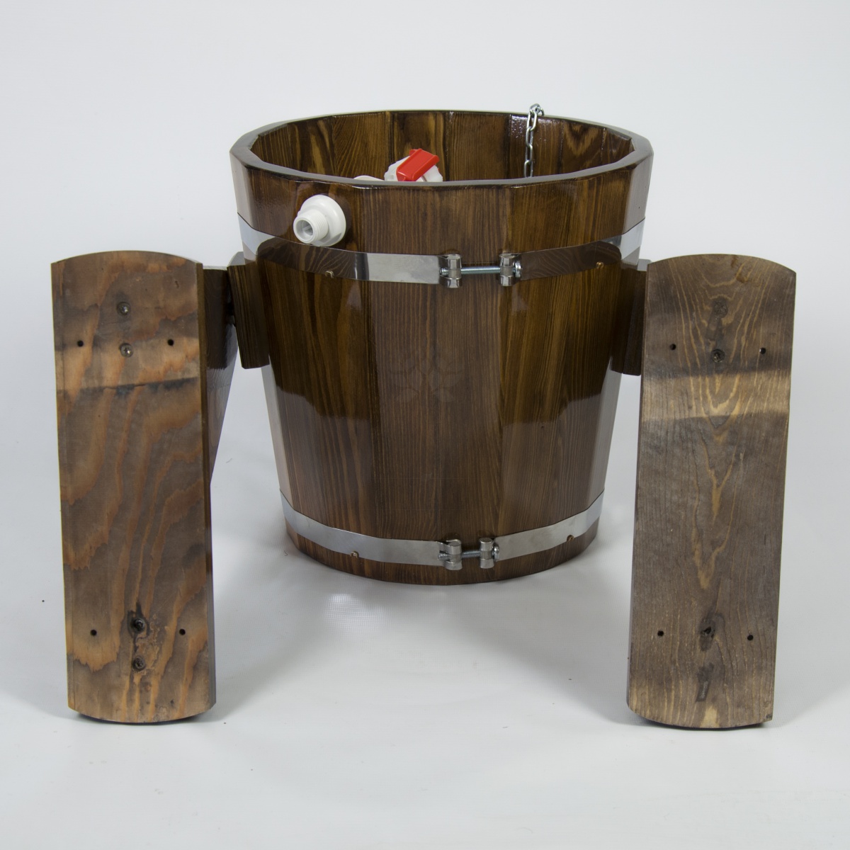 140 Обливное устройство из лиственницы 12 литров (лиственница морёная) Alyarus  - Вид №5