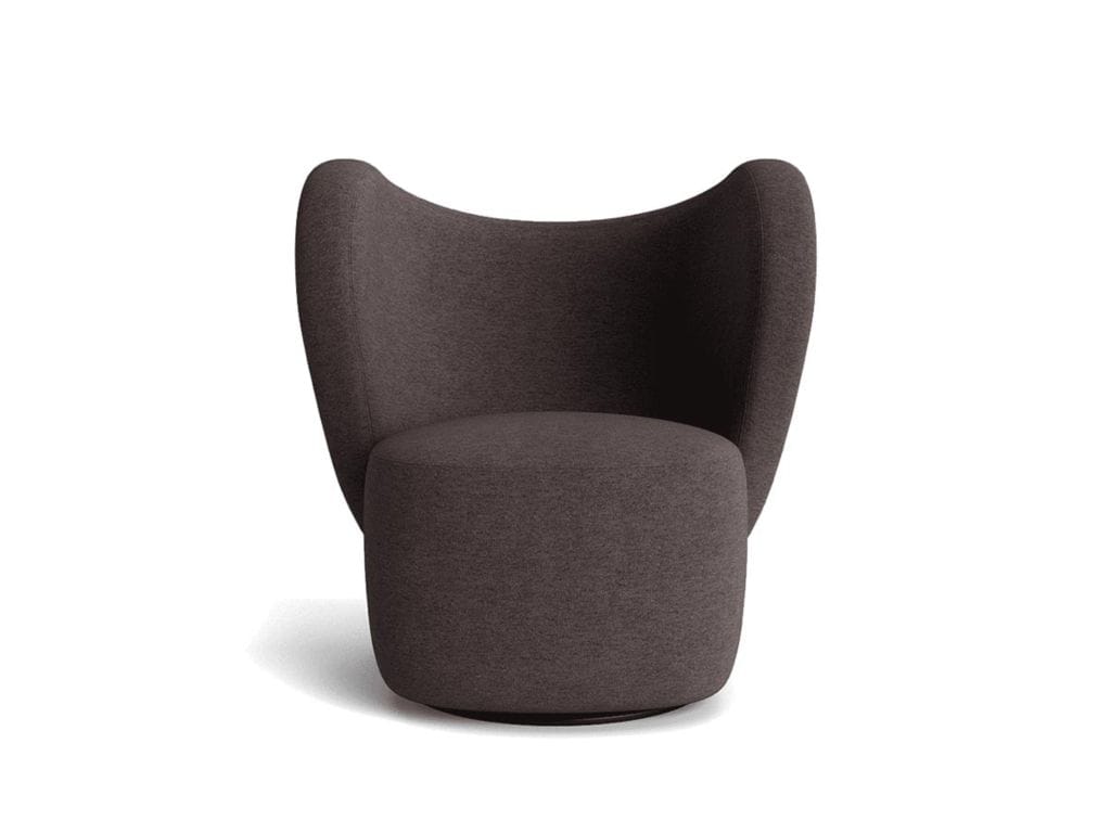 Льняное вращающееся кресло NORR11 Big ARCH-00060516 - Вид №1