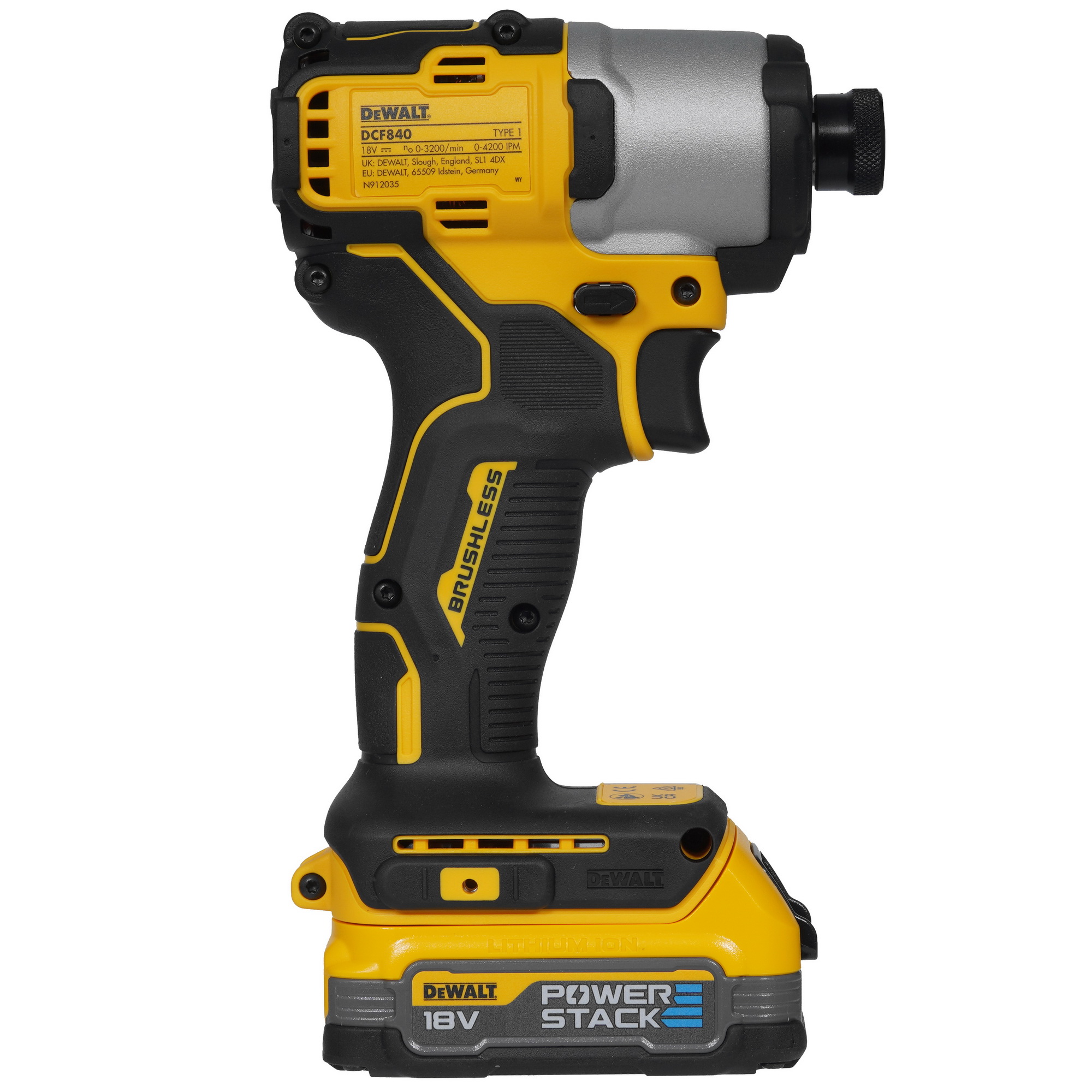 Винтоверт DeWalt DCF840E1T-QW FLEXVOLТ 18/54V , Без ЗУ 5437934 STDN-0109434 - Вид №1