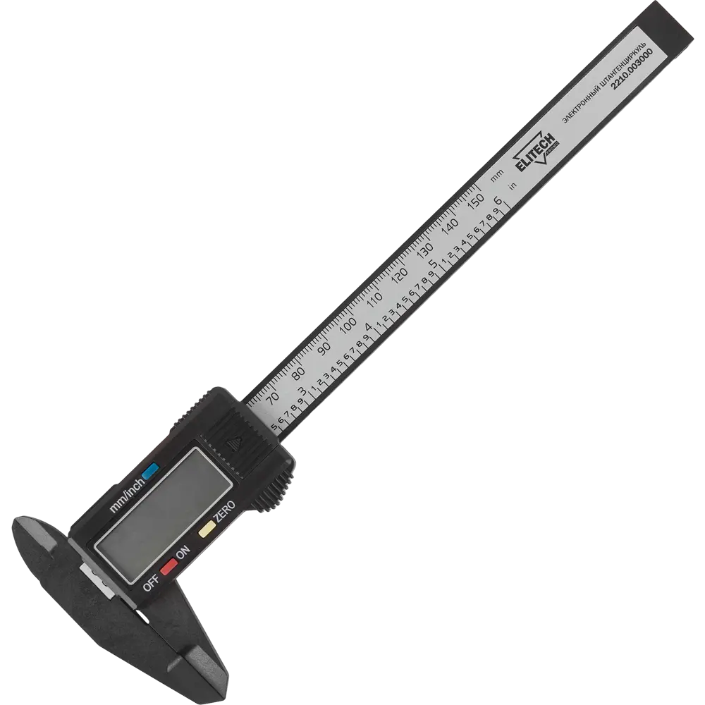 Цифровой штангенциркуль Elitech 150 мм для точных измерений 84552333 STLM-0051839