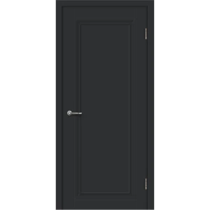 Комплект двери Нобиле глухая 80x200 см Hardflex цвет антрацит с добором 100 мм 89430297 STLM-2068023