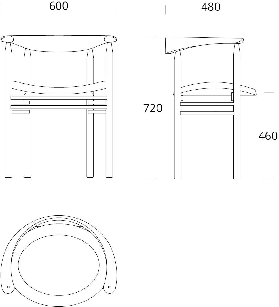 Nikari Стул ясень с подлокотниками Linea sun-id-1511683 - Вид №5