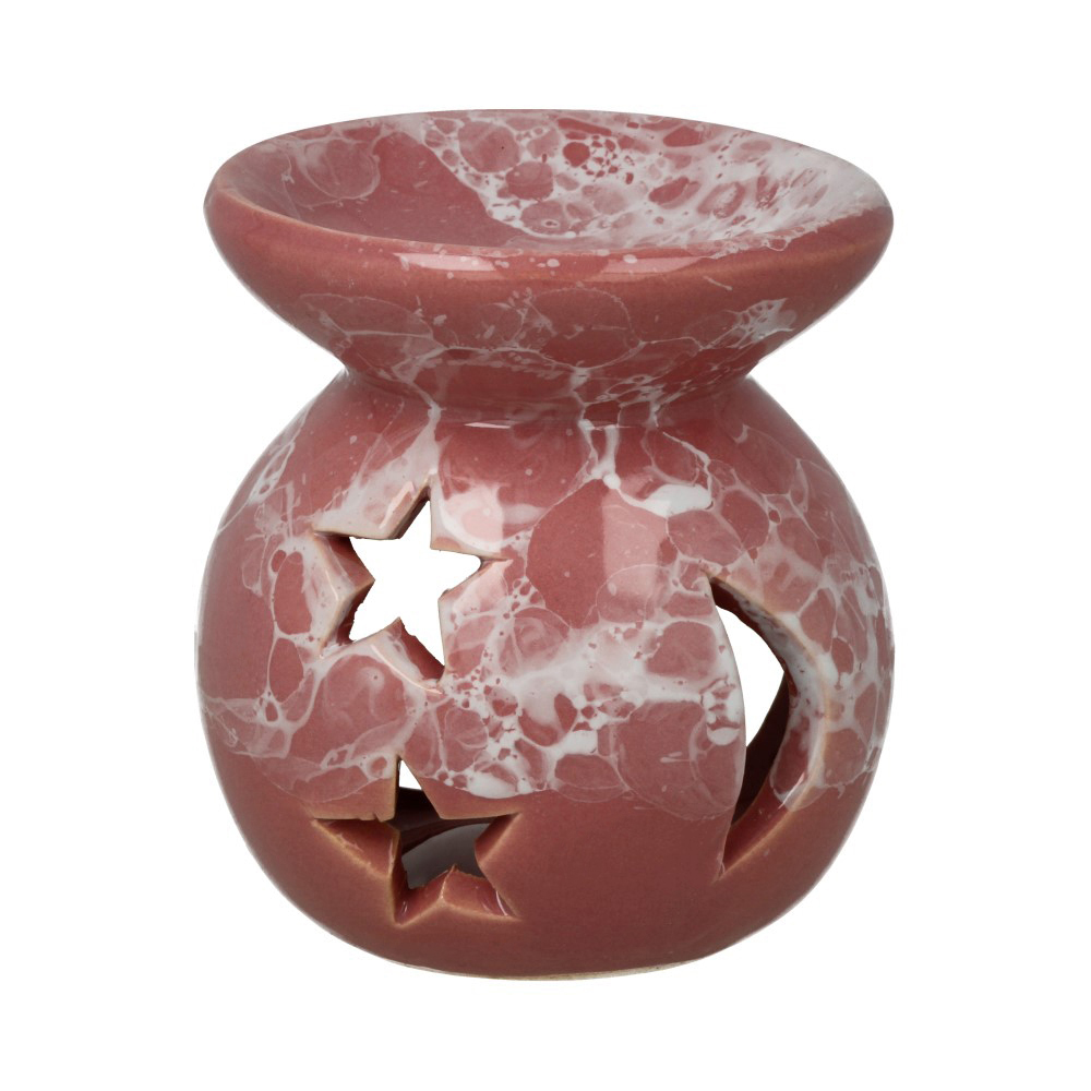 15995 Аромалампа "Мраморное небо" 8 см розовое Giftman 