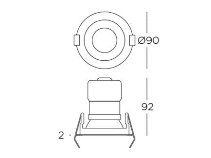 Алюминиевый круглый утопленный прожектор LedsC4 Play ARCH-00101491 - Вид №2
