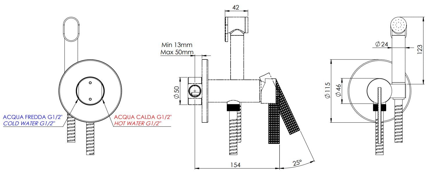 Гидроскоп с миксером Daniel Rubinetterie клуб ARCH-00138258 - Вид №2