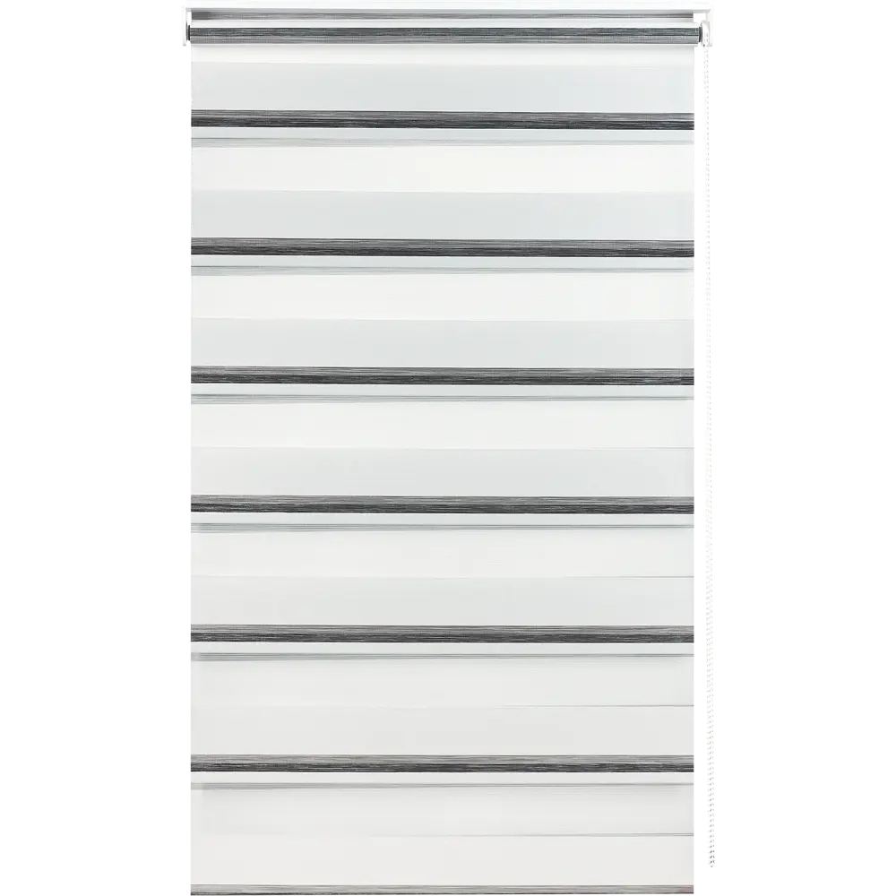 Штора рулонная день-ночь Лечче 60x160 см серо-молочная MIAMOZA STLM-2017241 - Вид №1