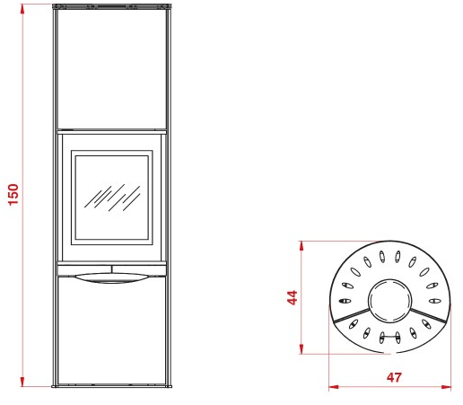 PALAZZETTI Дровяная печь из стали с классом хранения а + sun-id-1466165 - Вид №1