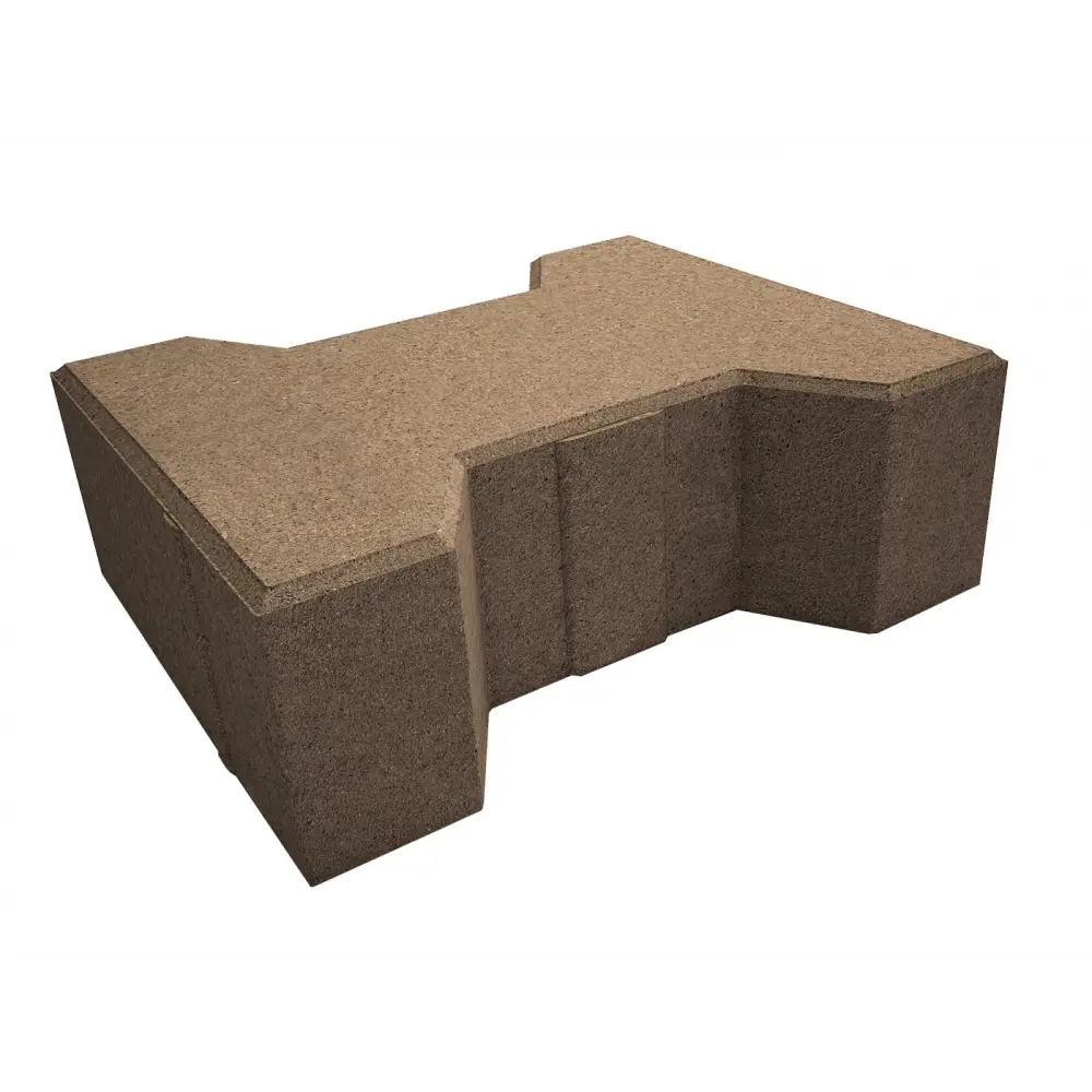 Плитка тротуарная Тавр 182x157.5x80 мм цвет коричневый 85263255 STLM-2054542 Santreyd 