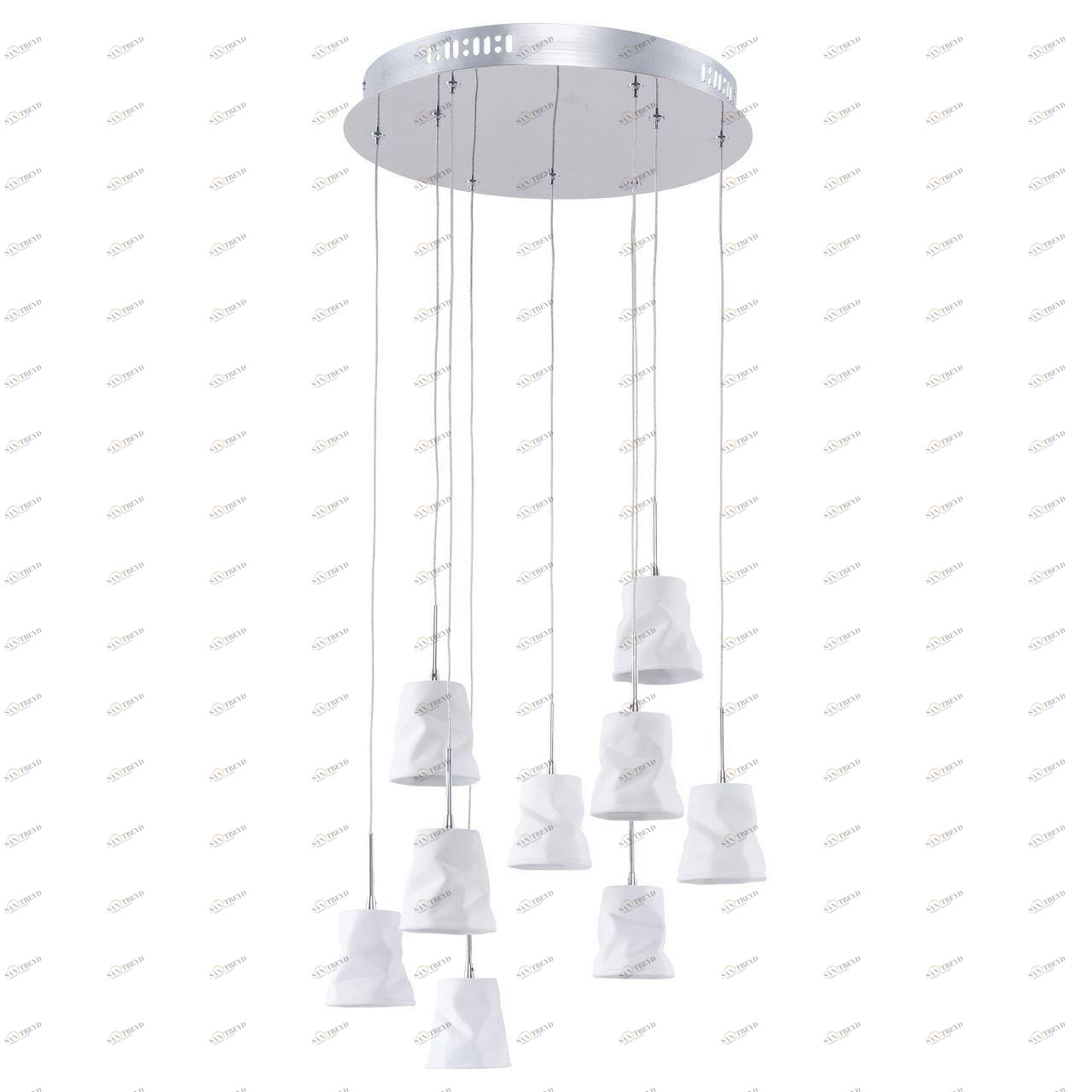 Дизайнерская подвесная люстра Spot Light Joelle 1870902 белая SPOT LIGHT ДИЗАЙНЕРСКИЕ, JOELLE 108255 Белый 