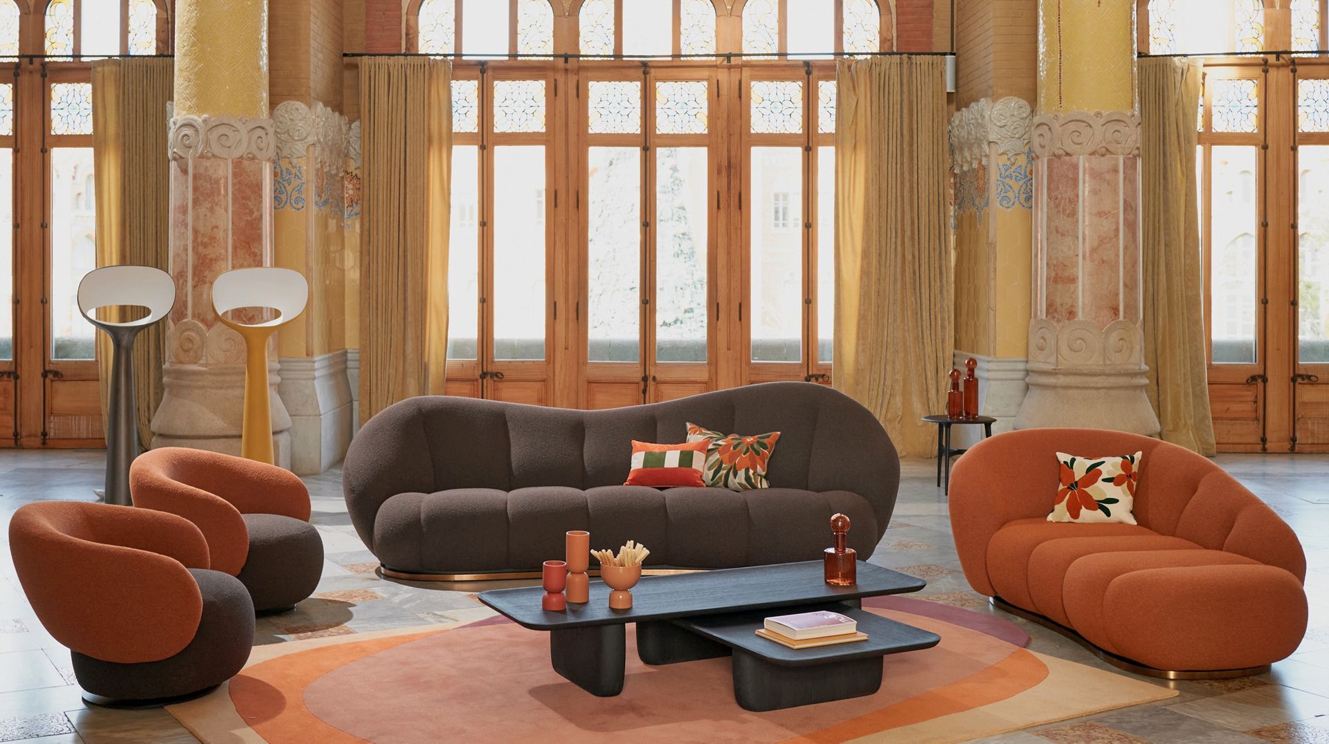 4-местный тканевый диван ROCHE BOBOIS ELEGIO ARCH-00040559 - Вид №3