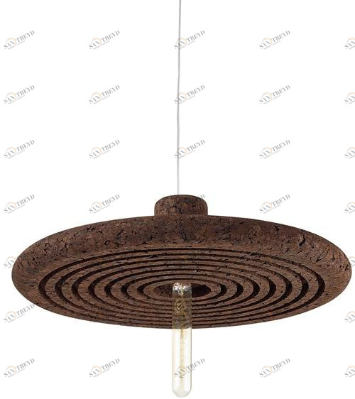 BlackCork Подвесной светильник прямого света из пробки sun-id-1445820