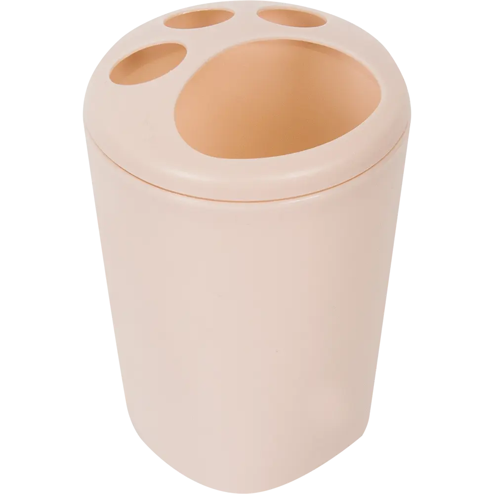 Стакан для зубных щеток Aqua цвет пудра BEROSSI STLM-2134808