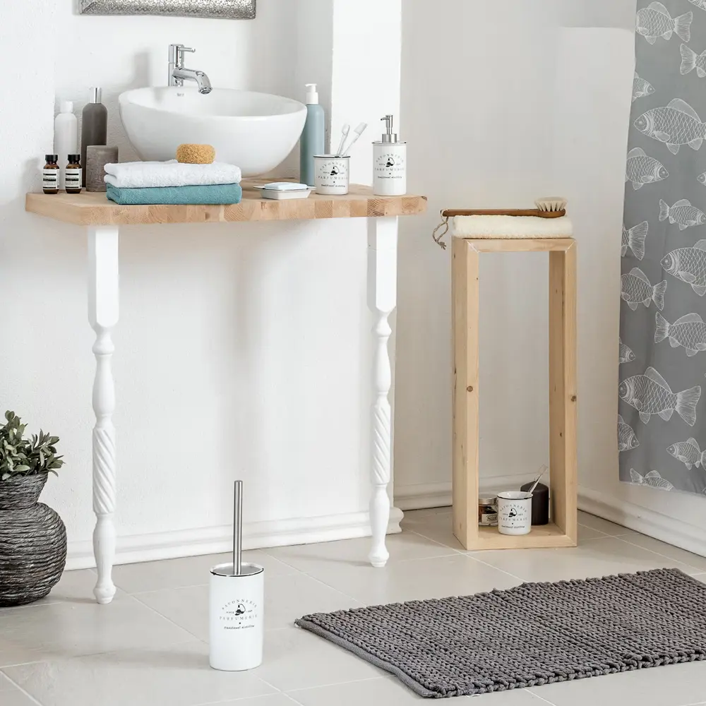 Дозатор для жидкого мыла Wess Parfumer цвет белый чёрный STLM-2012639 - Вид №6